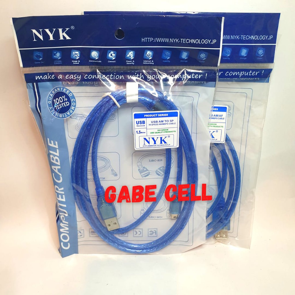 KABEL USB EXTENSION 1.5 M MALE TO MALE 5 METER USB EXTENTION