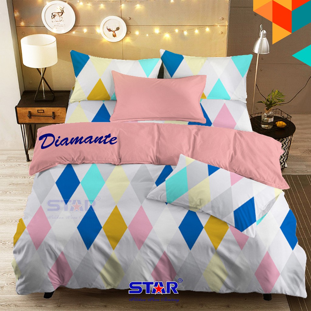 Vhepra Sprei Katun Motif Diamante