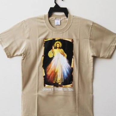 Kaos Pria dan Wanita Dewasa Katun Combed Dingin Sablon Rohani Kerahiman Yesus Katolik Kristen SP 14