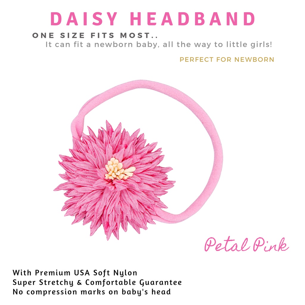 Aksesoris Rambut/HEADBAND DAISY SERIES/Bandana Bayi&amp;Anak Perempuan