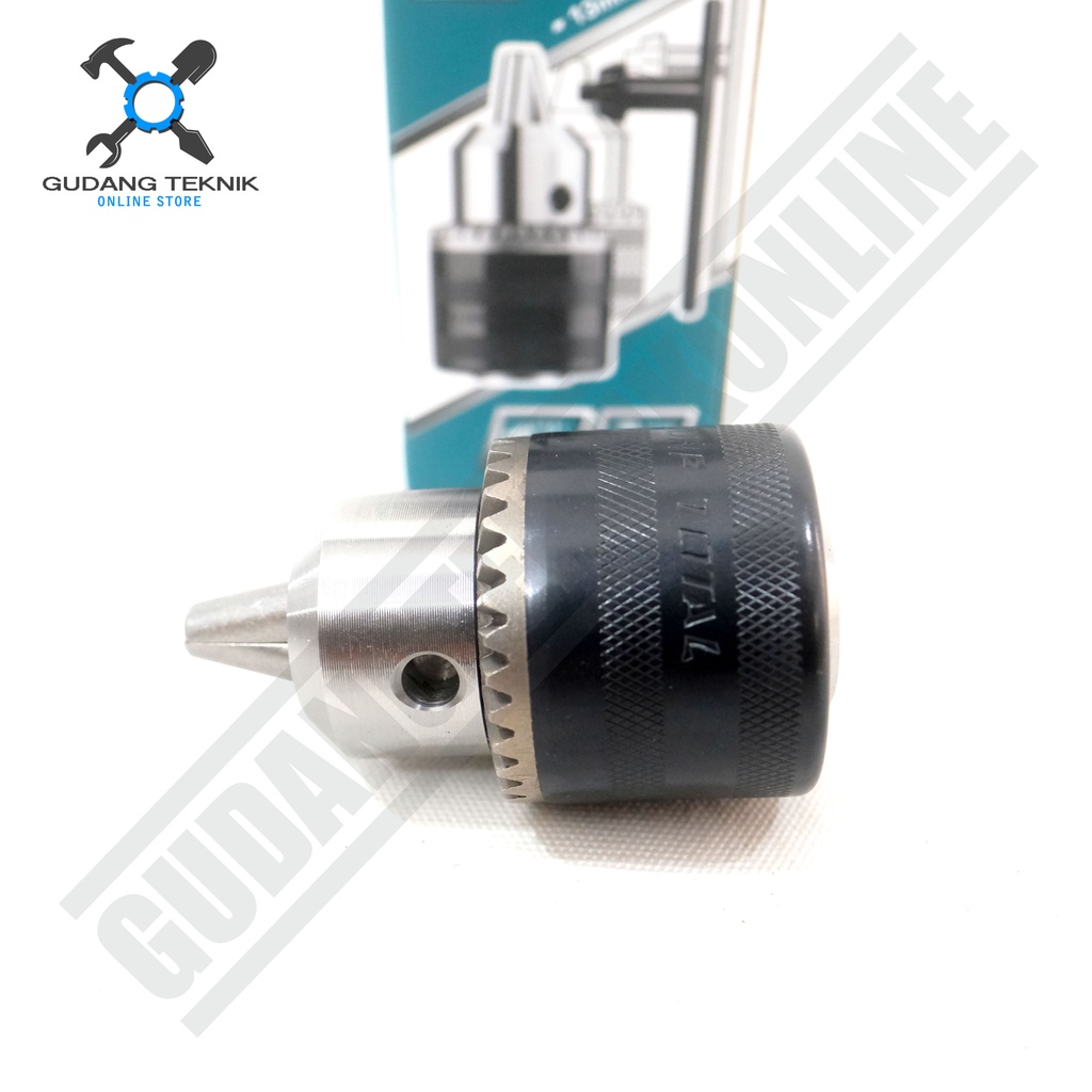 Kepala Bor 13mm 1/2&quot; TOTAL TAC451301 - Key Chuck 13 mm 1/2 inch 20 UNF TAC 451301 TAC-451301 TOTAL