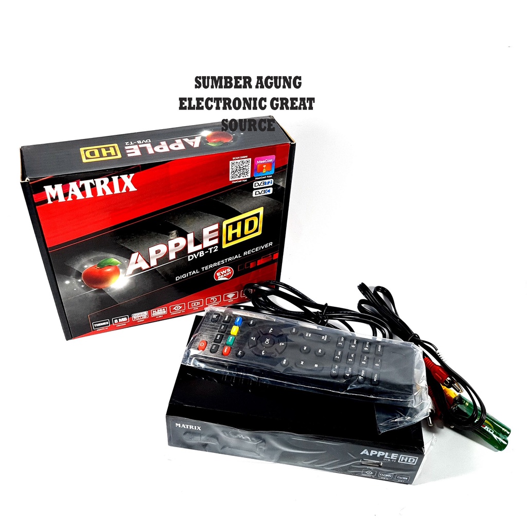 Matrix Set Top Box Untuk Siaran Digital DVB T2 STB Apple Support USB Doongle