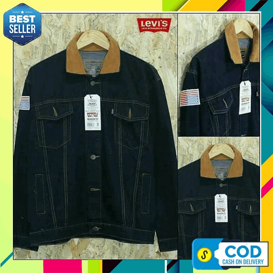Jaket Biondy Jaket Jeans Wanita Kekinian Jaket Denim Jaket Levis Warna Cewek Jaket Dilan Blue Black 