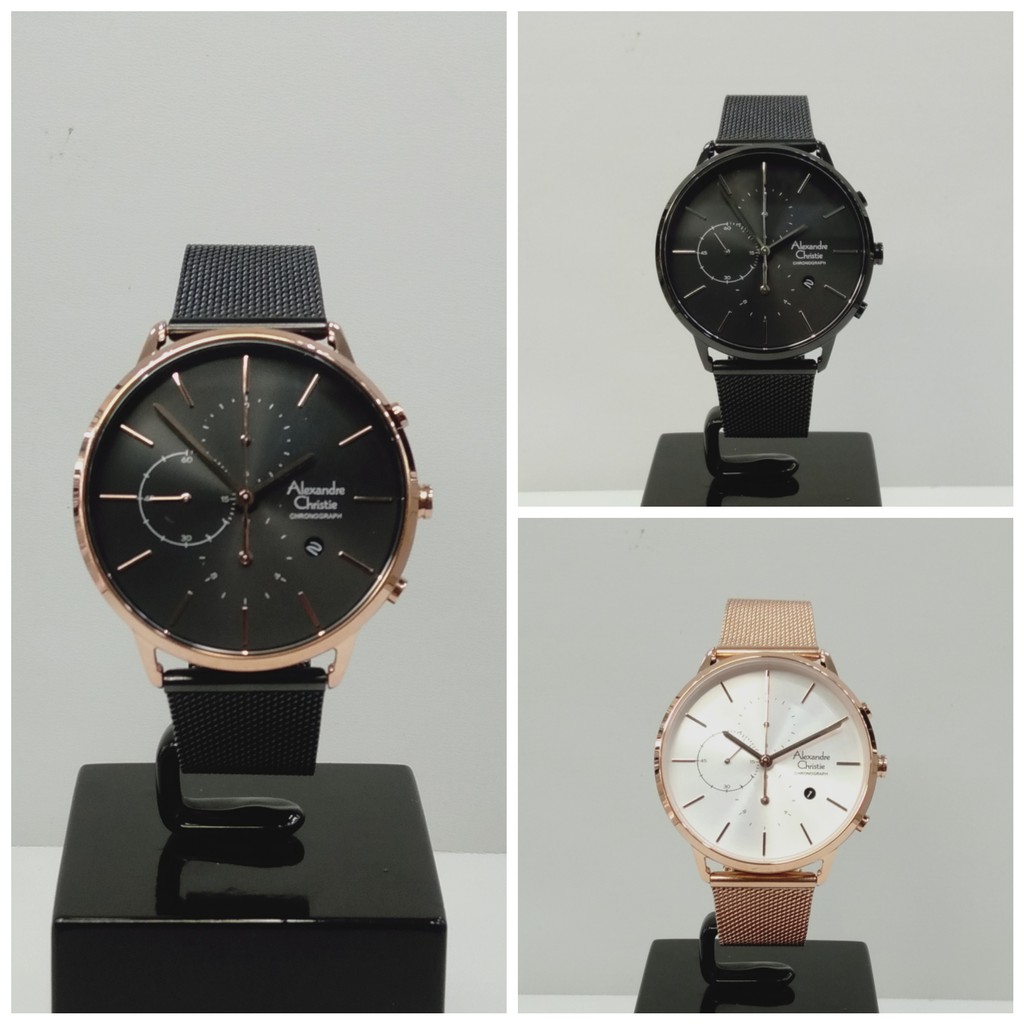 JAM TANGAN PRIA ALEXANDRE CHRISTIE 6555 AC6555 STAINLESS STEEL ORIGINAL GARANSI 1 TAHUN