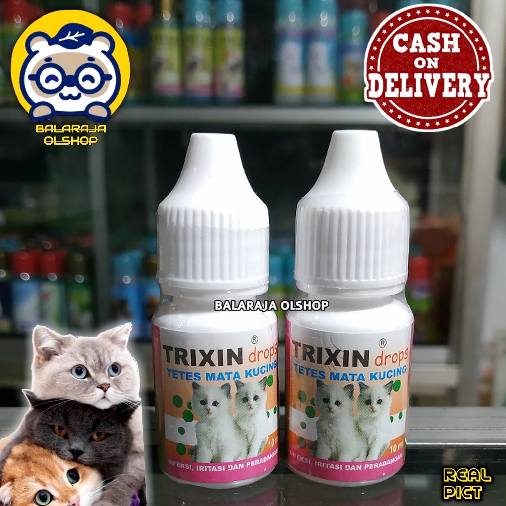 OBAT KUCING SAKIT MATA MERAH BERAIR BELEK TRIXIN CAT