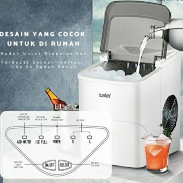 mesin es batu kristal/ pembuat es batu/ ice maker/ mesin es 12Kg