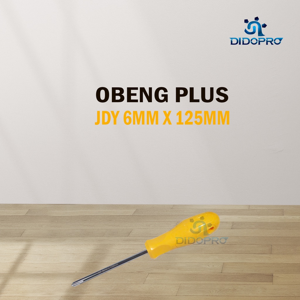 JDY Obeng Gagang Plastik Plus (+) 6 mm 4&quot; 5&quot; 6&quot; 8&quot; / Cushion Grip Screwdriver