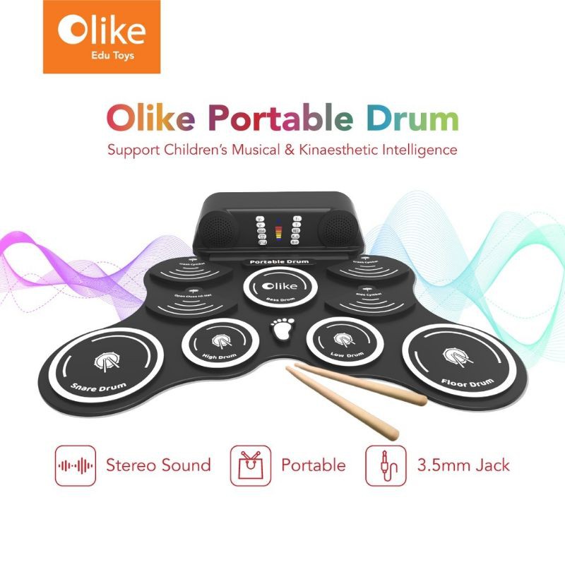 OLIKE PORTABLE DRUM ELEKTRIK GARANSI RESMI OLIKE