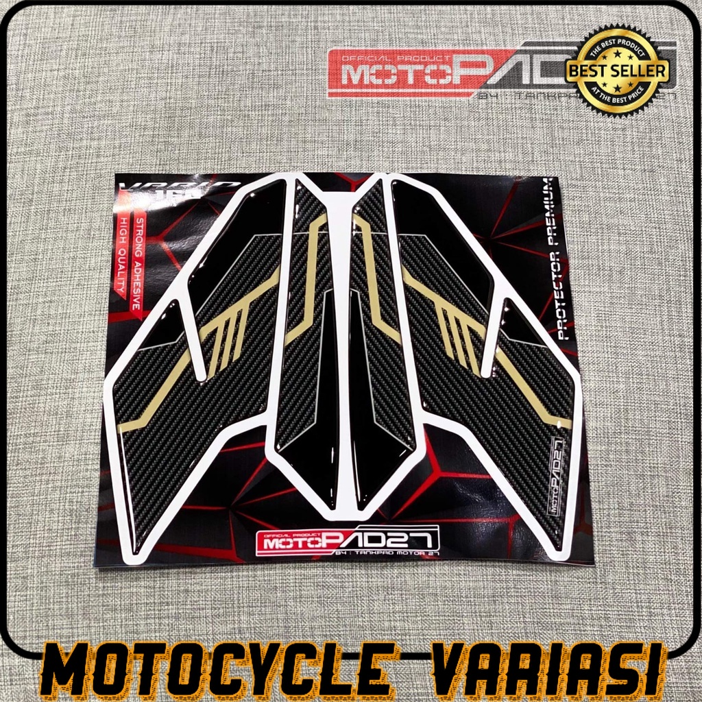 MOTOPAD27 Sticker stiker FOOTSTEP NEW HONDA VARIO 160 Resin Timbul Premium Presisi