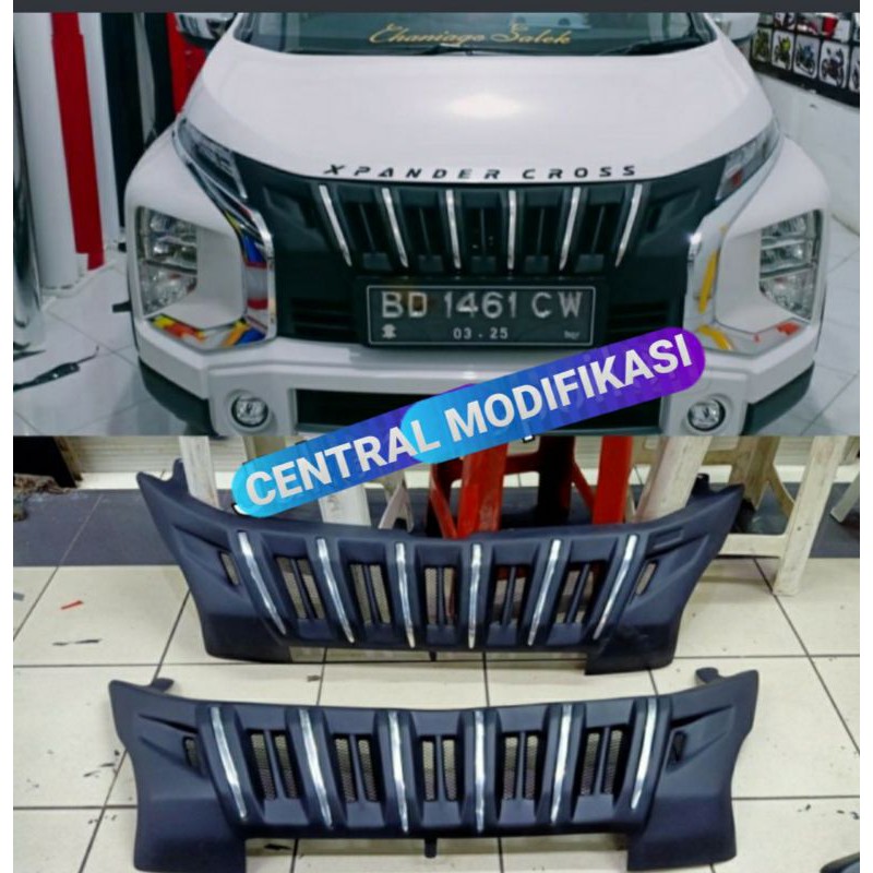 Grill Xpander cross hitam doff Apollo