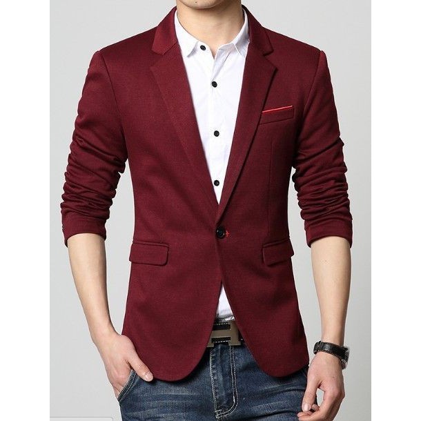 Jas/Blazer Pria Merah Maroon / Blazer Pria / Jas Pria / Jas Slimfit / Blazer Wisuda / Blazer Maroon