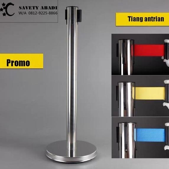 

Promo Standing Barrier Tiang Antrian Railing Stand Pembatas Antrian St