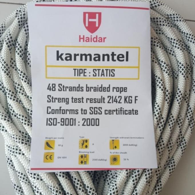 TALI KARMANTEL STATIS DIAMETER12 MM PER METER