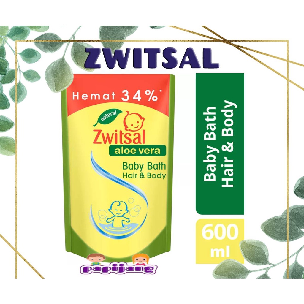 Zwitsal Baby Bath Hair &amp; Body Aloe Vera 450ml / 600ml