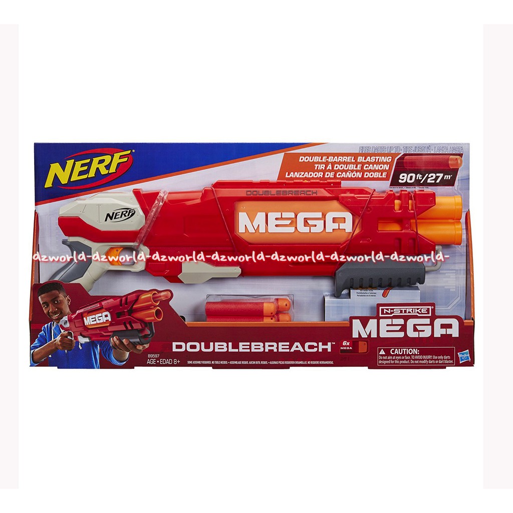 Nerf Doublebreach Mega Pistol Mainan Hasbro dapat meningkatkan fokus anak