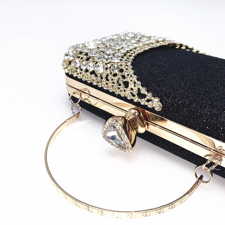 BJ71149 - BLACK/GOLD/SILVER - TAS PESTA CLUTCH SLEMPANG BLINK MEWAH ELEGAN TALI RANTAI TAS WANITA FASHION IMPORT MODIS ELEGAN TERMURAH TERLARIS TERBARU BAGSTORE JAKARTA TAS BATAM JT12102 BQ3185 GT1889 CR7803 EL5555