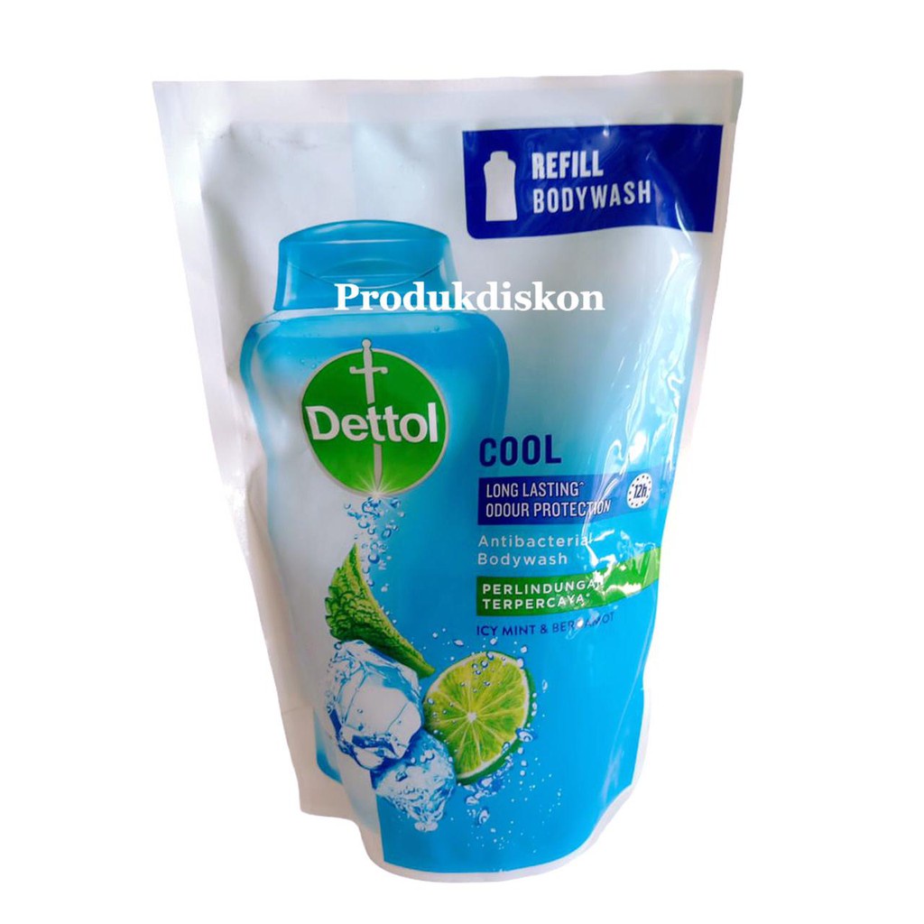 Dettol Body Wash Anti Bakteri Cool/  ICY MINT AND BERGAMOT  410ml