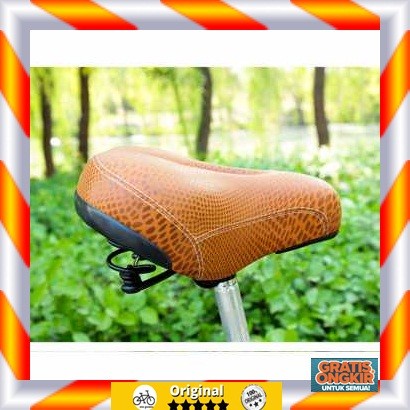 Sadel sepeda gunung lipat besar empuk Shock Absorption SX997