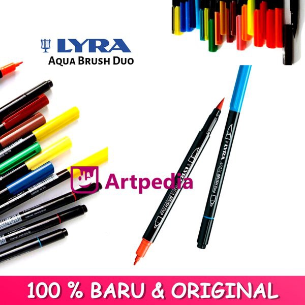 

Free Ongkir LYRA Aqua Brush Duo - Brush Pen Satuan Tersedia 36 Warna Murah