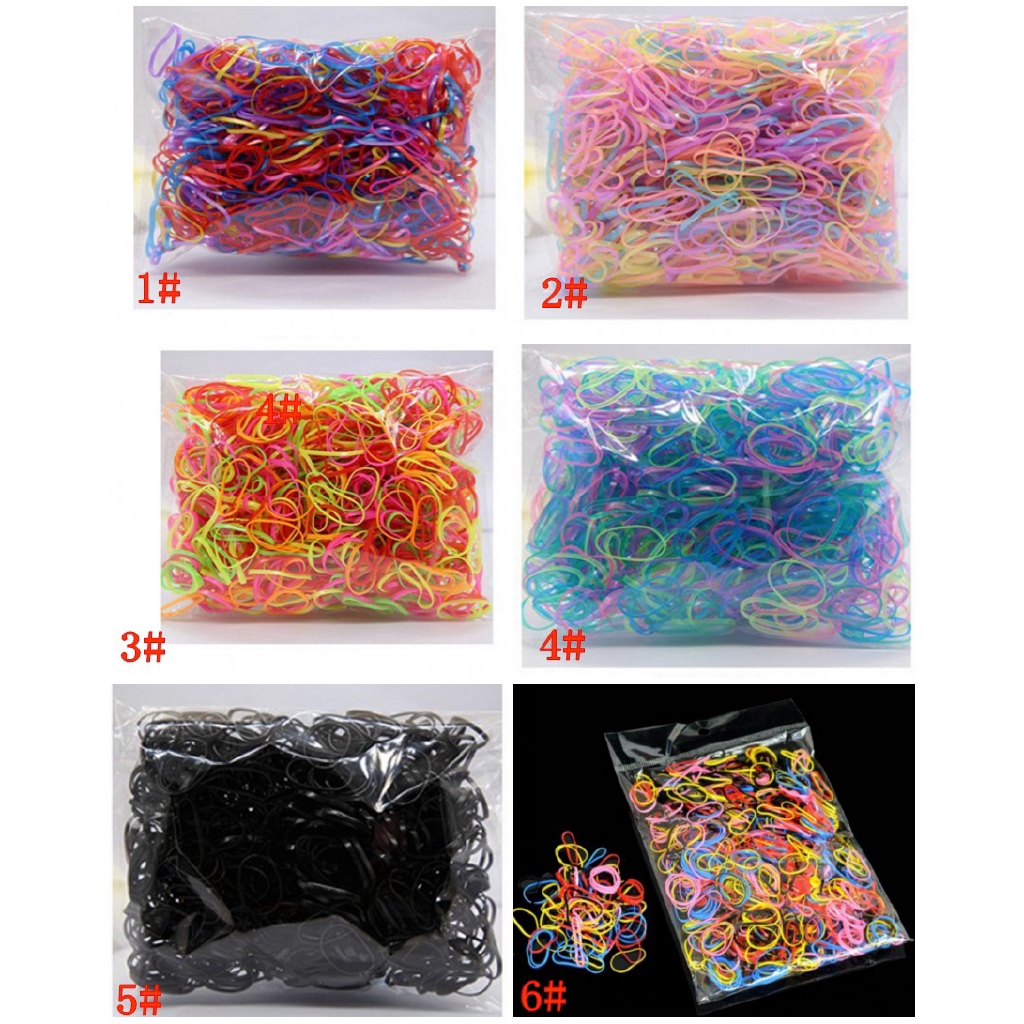 500pcs/bag Kid hairbands Baby Child Elastic Rope