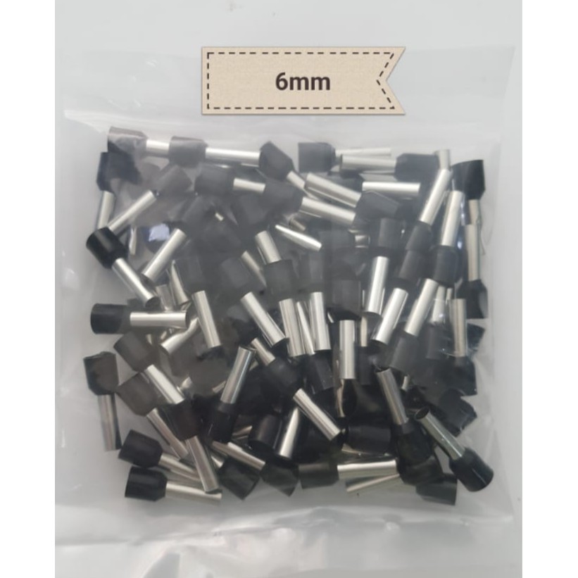 Skun Ferules 6mm / Verules 6 mm / Skun Kabel Ferulles 6mm / Skun Tusuk 6mm / Ferules Isolated 6mm