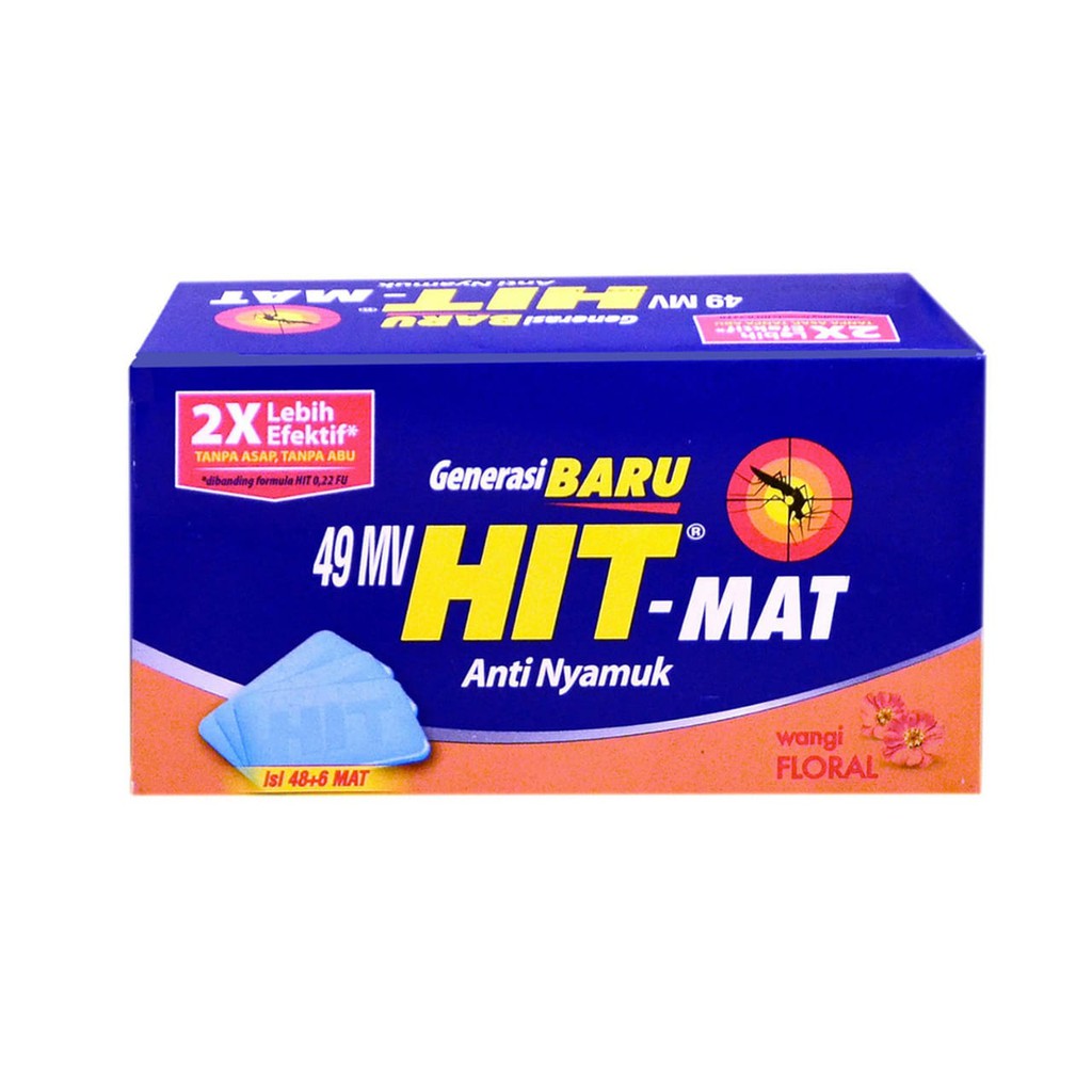 Hit Mat Refill 48 + 6 PCS ( 54 PCS ) - Obat Anti Nyamuk Elektrik