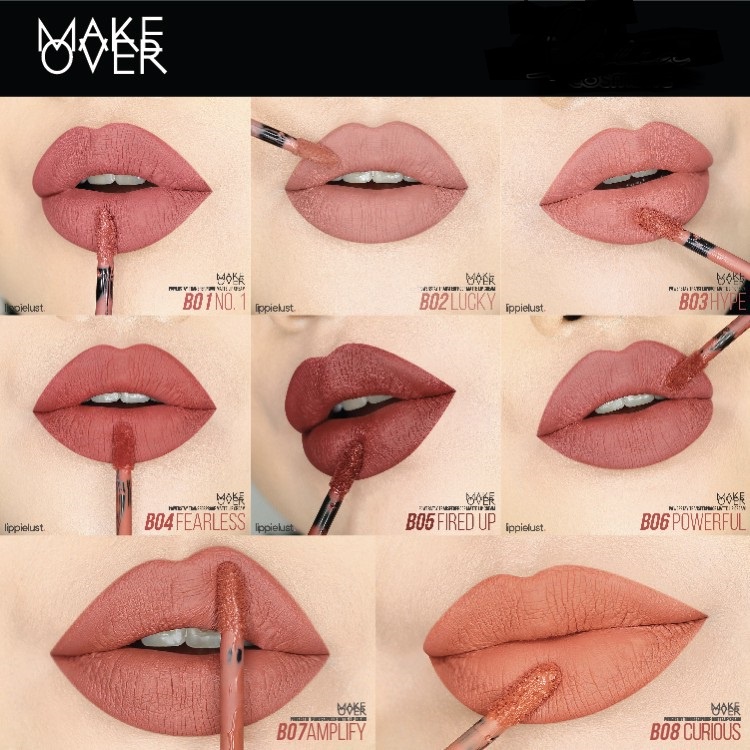 MAKE OVER Powerstay Transferproof Matte Lip Cream 7gr Makeover (VIC)