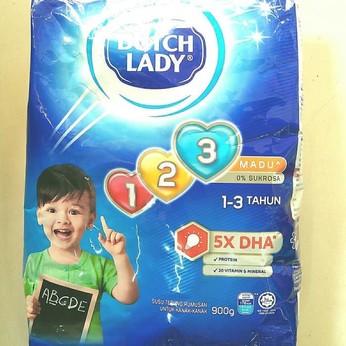 Susu Bubuk Dutch Lady 123 Rasa Madu Import Malaysia
