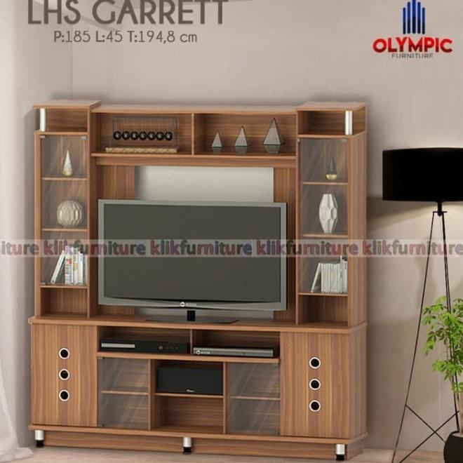 Lemari Hias Pajangan Bufet Tv Tinggi Lhs Garret Olympic