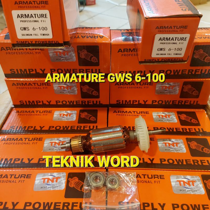 ARMATURE GWS 6-100 BOSCH / ANGKER GERINDA TANGAN BOSCH GWS 6-100