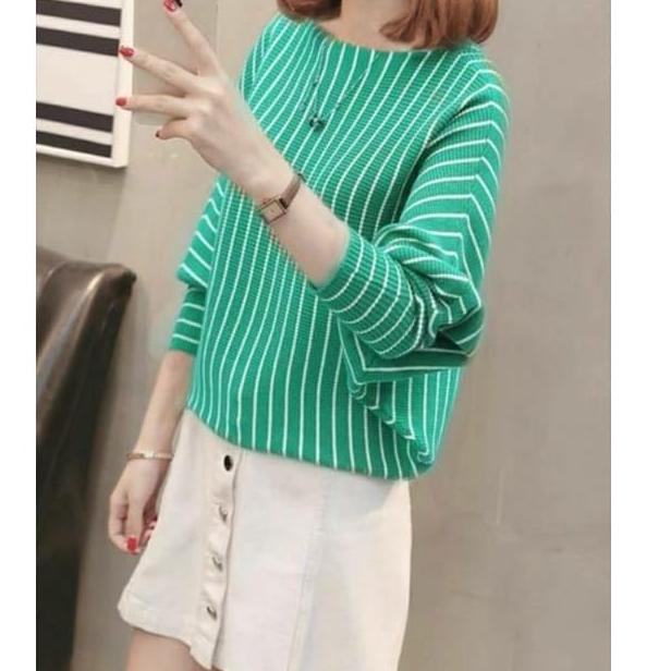BGN.10Jn22y– - Lasperal Salur Rajut Batwing Premium Jumbo Ld 120 / Atasan Rajut Wanita / Baju Rajut 