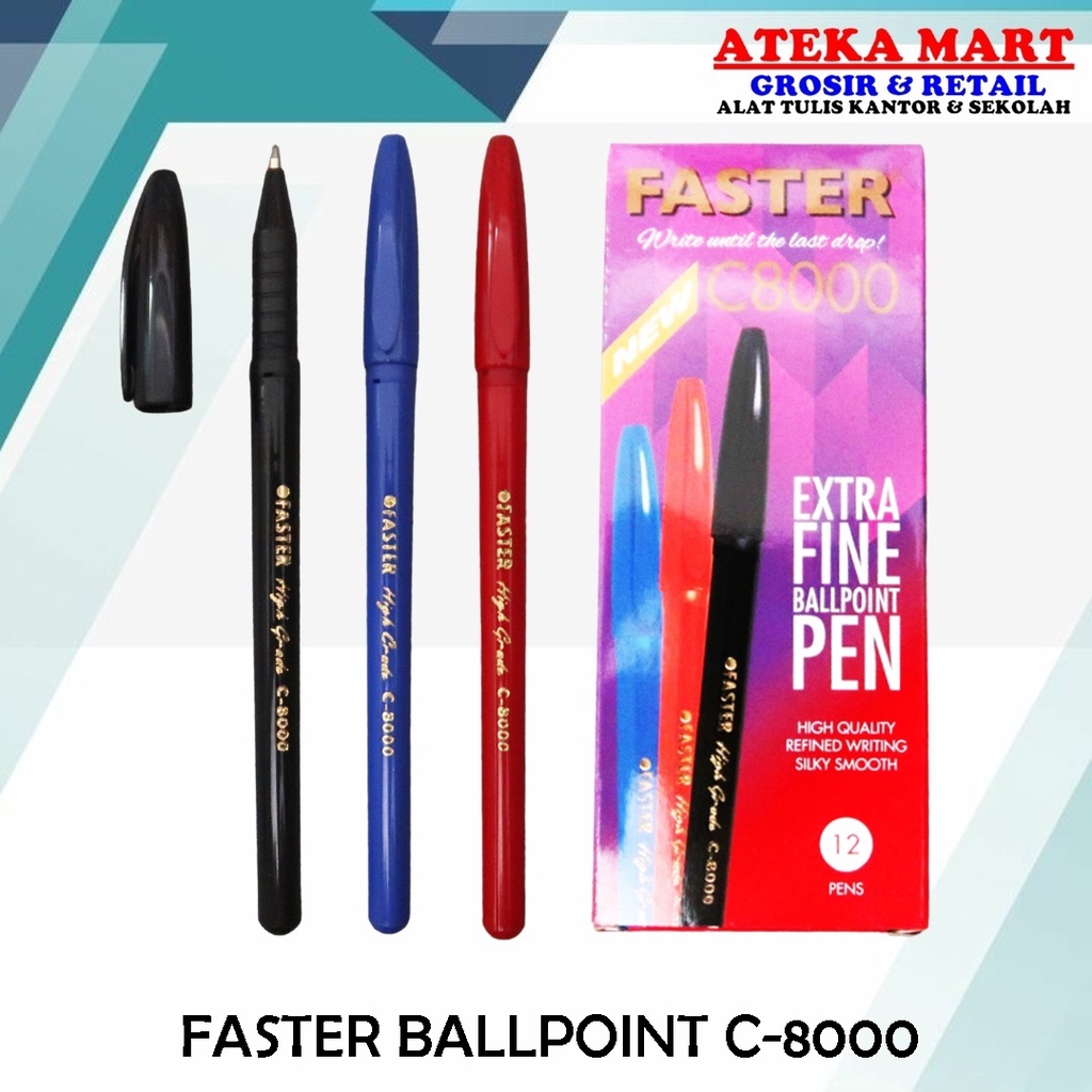 

[BOX/12PCS] FASTER BALLPOINT C-8000