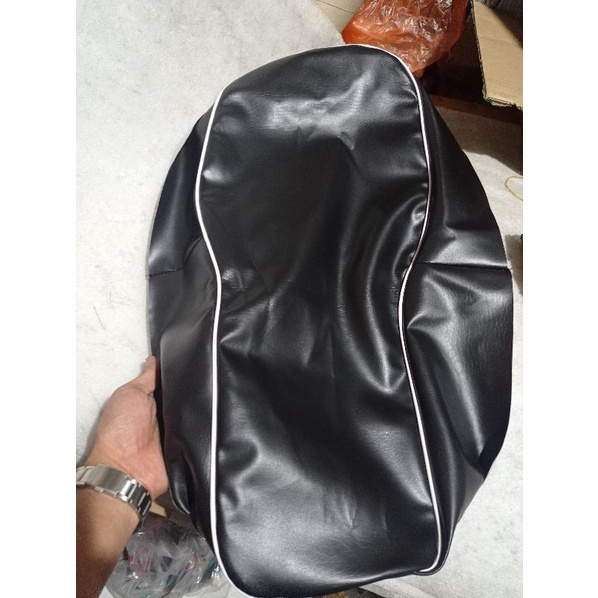 cover krakap kulit sarung jok honda s90 69 castrol lis putih