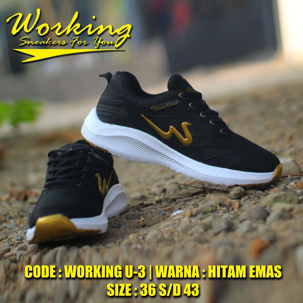 Sepatu Pria Original 100% Working U-03 Sneakers Running Pria/Wanita Olahraga Yoga Lari