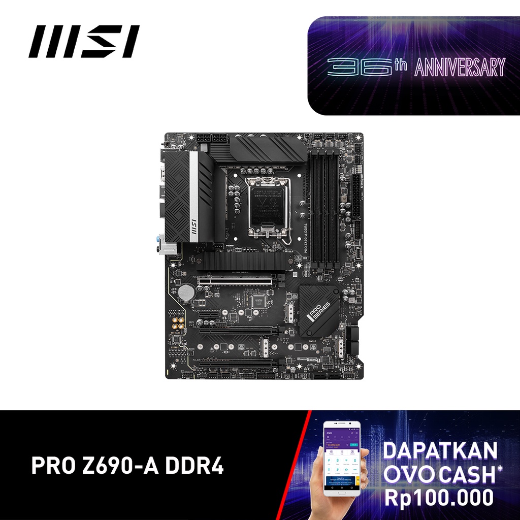 MSI PRO Z690-A Intel LGA1700, Z690, DDR4 - Alder Lake