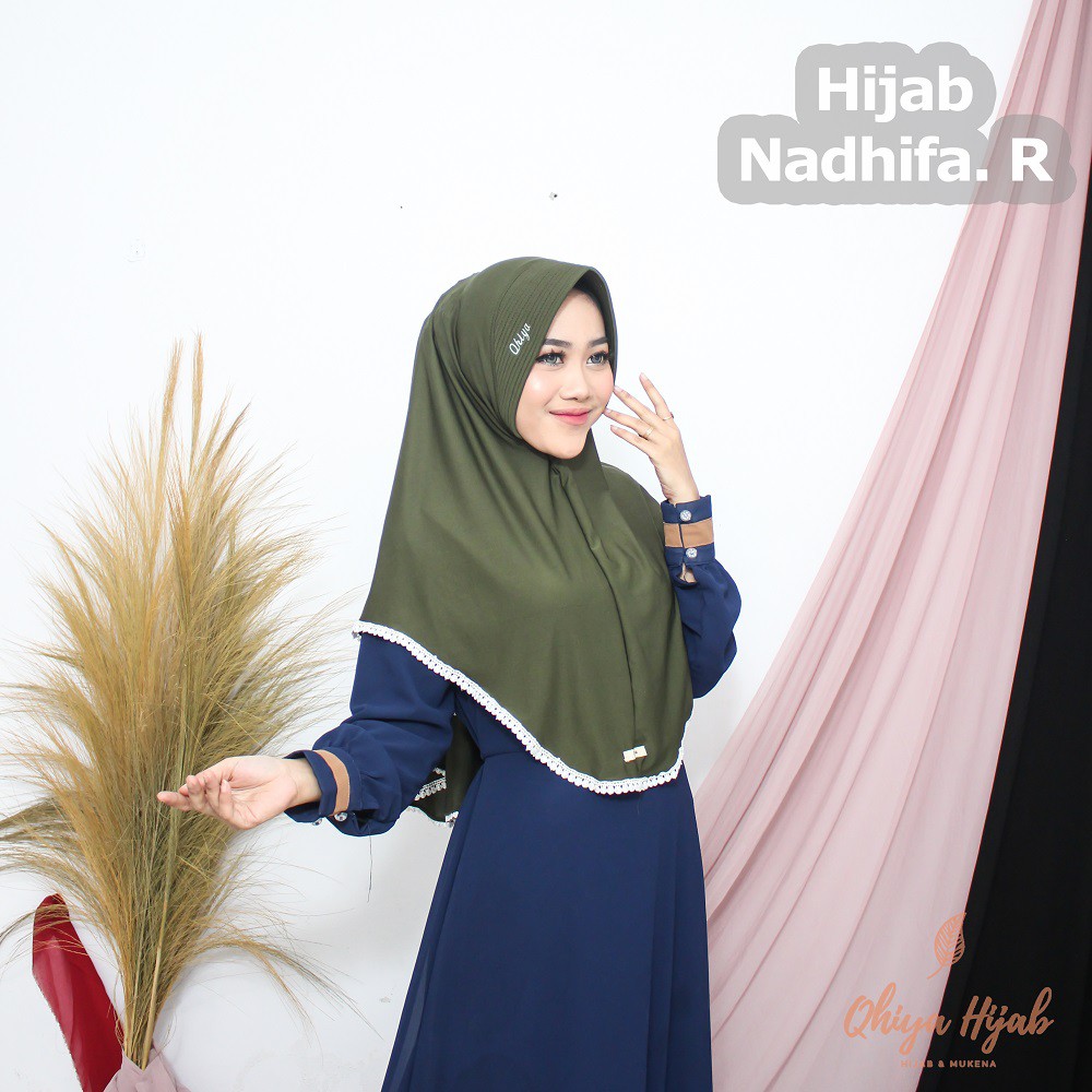 Hijab Jersey Twist Renda / Hijab Nadhifa Renda