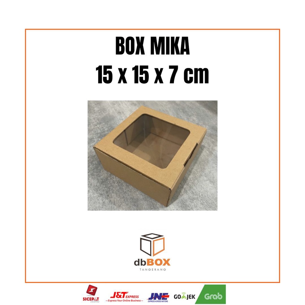 

BOX MIKA 15x15x7 cm | Box Die Cut & Easy Usage | Box Kue Mini Tart