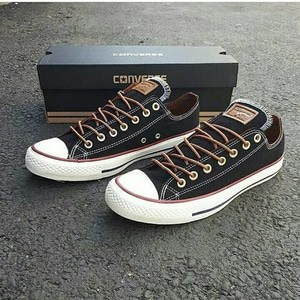 Sepatu Converse Classic Premium Black Hitam Vietnam Sneakers Cewek Cowok