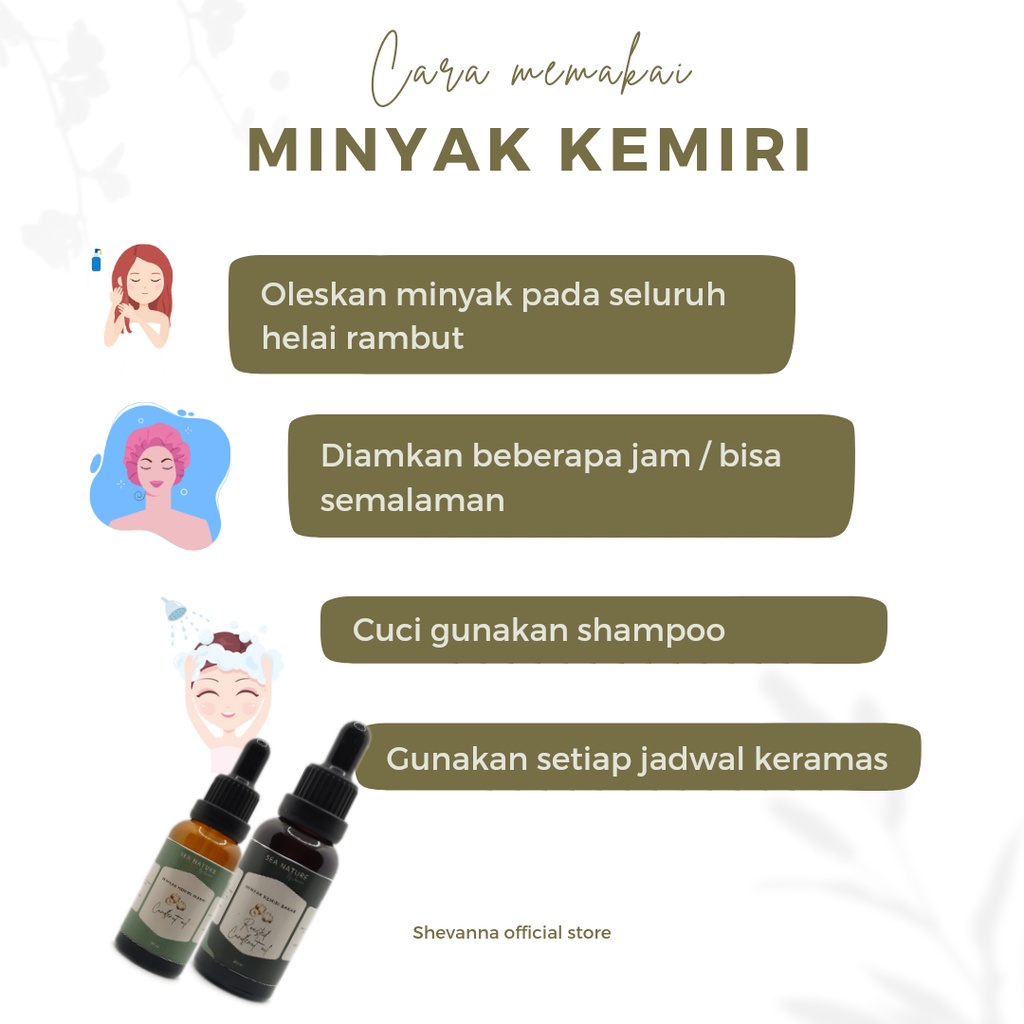 Minyak Kemiri asli | Minyak Kemiri bakar | Penumbuh Rambut | Penghitam Rambut | Penyubur Rambut | Treatment Rambut Sea Nature