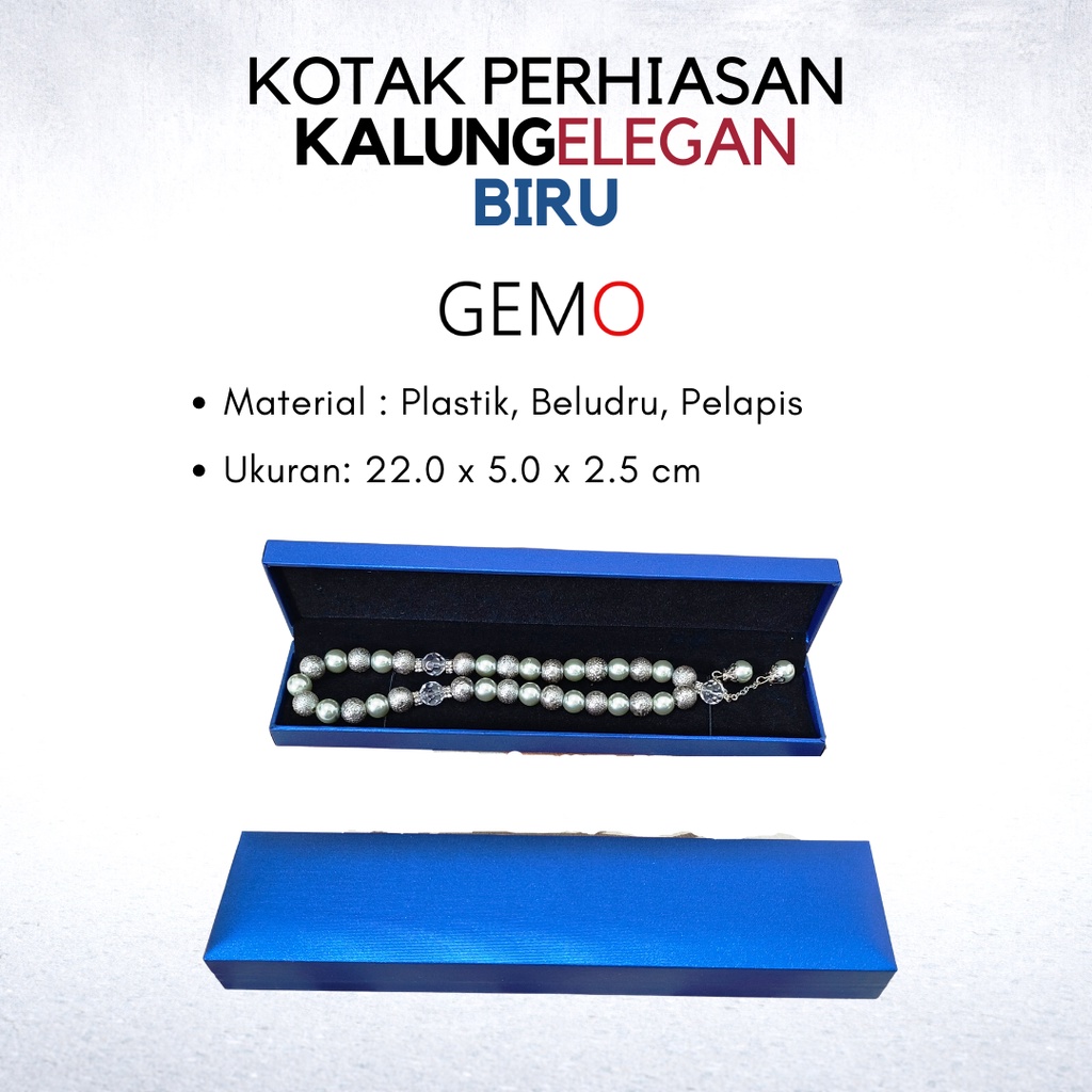 Kotak Perhiasan Elegan Biru Set , Box Cincin, Kalung, Gelang, Anting, Liontin, Tempat Jewelry Murah, Unik, Lucu untuk Tempat Wadah Seserahan / Akad Pernikahan / Hantaran Tunangan Harga Paling Cocok untuk Aksesoris Emas Berlian/ Perak Permata