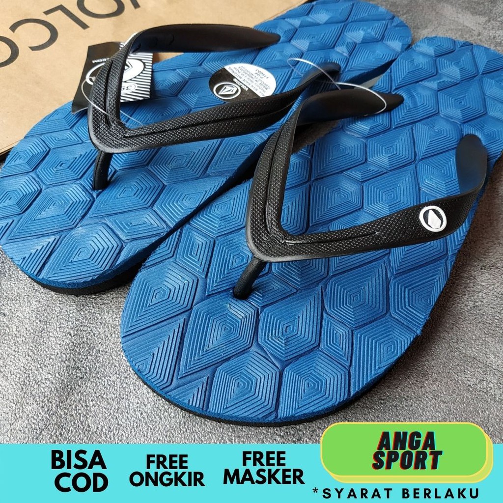 SANDAL PRIA JEPIT VOLCOM /  SENDAL DISTRO SURFING / SENDAL KASUAL COWOK / SANDAL RUMAHAN MOTIF