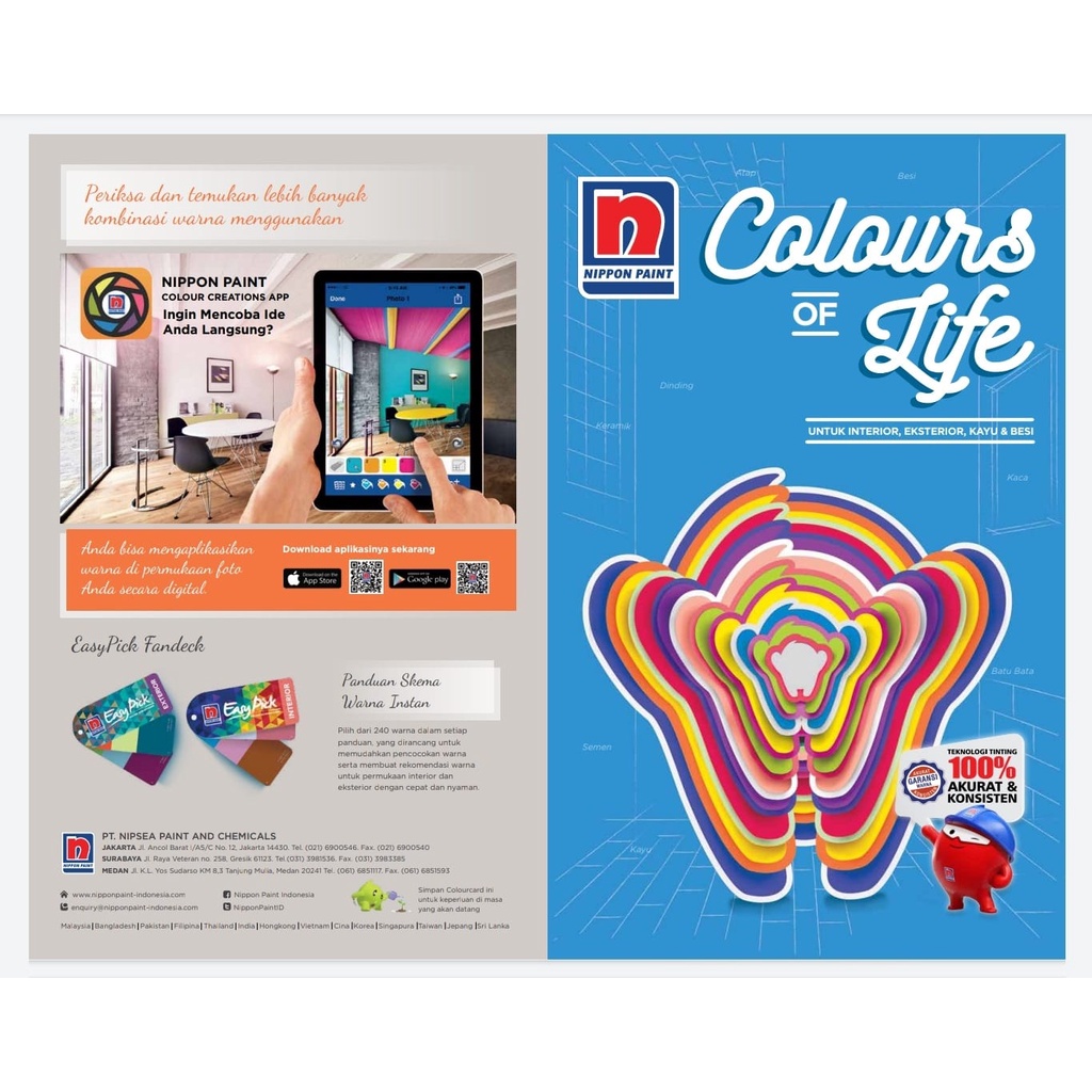 

Colour Card Nippon Paint ( Colour Of Life )