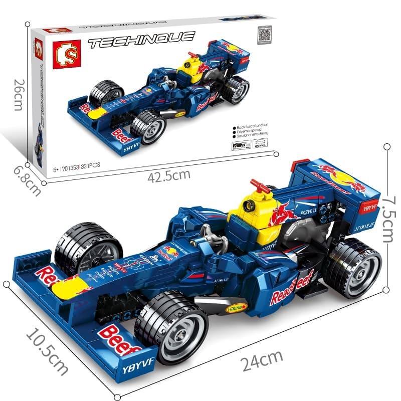 Brick Sembo Block Technic Mobil Formula 1 Technique Car S 701353 premium