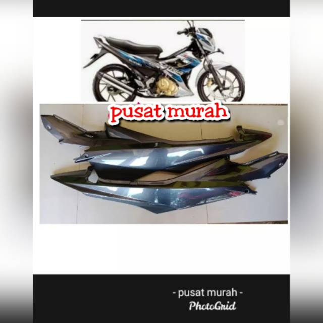 Cover Bodi Satria Fu Facelif Abu Abu Thn 2014 Shopee Indonesia