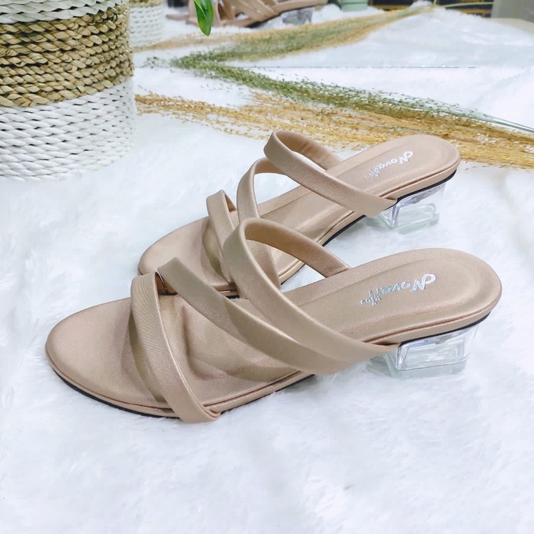 Sandal Anak Hak Kaca 3cm Novari A02