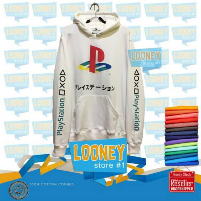 Sweater Hoodie Zipper jaket PlayStation