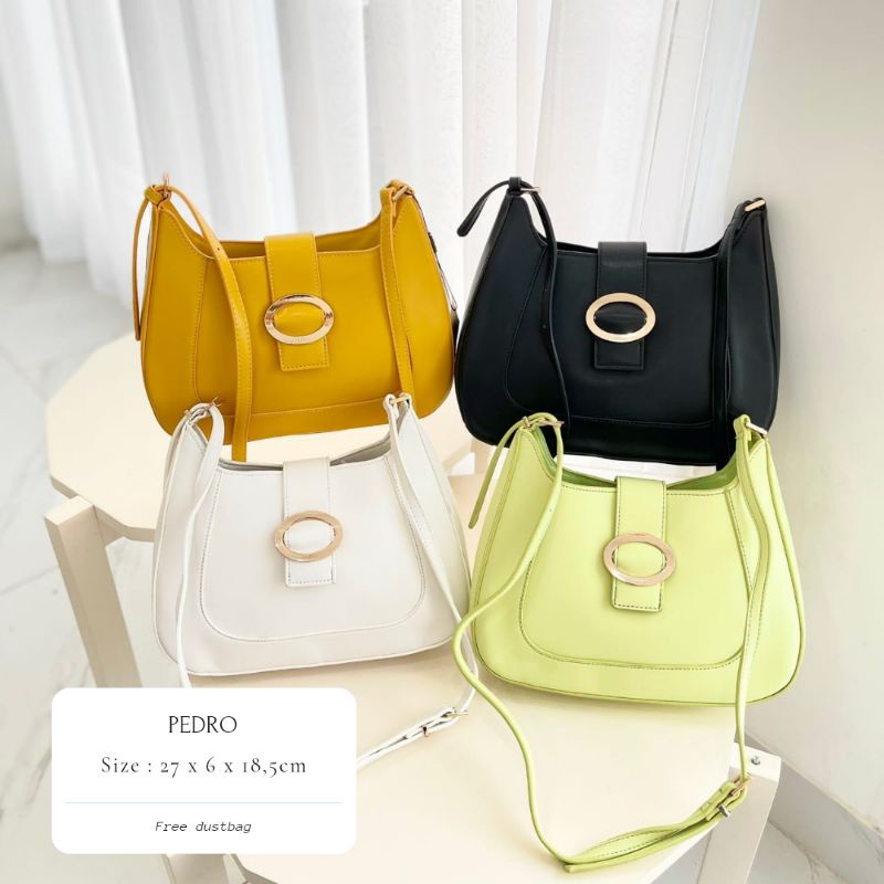 TAS WANITA / PDR OVAL CLOUSURE SLINGBAG / TAS PEDRO / TAS IMPORT WANITA