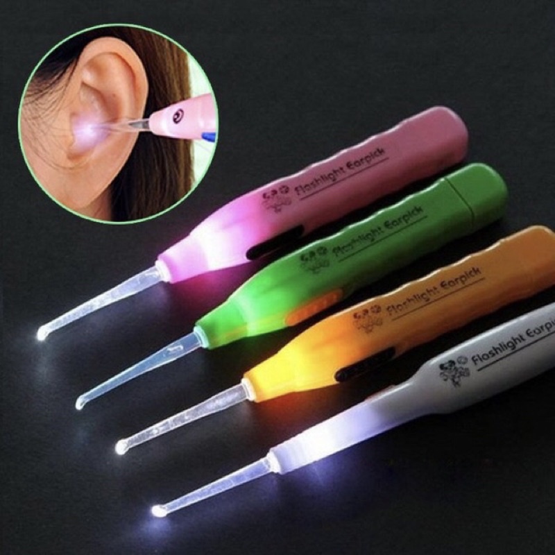 Pembersih Korek Kuping Lampu Earpick LED Flashlight