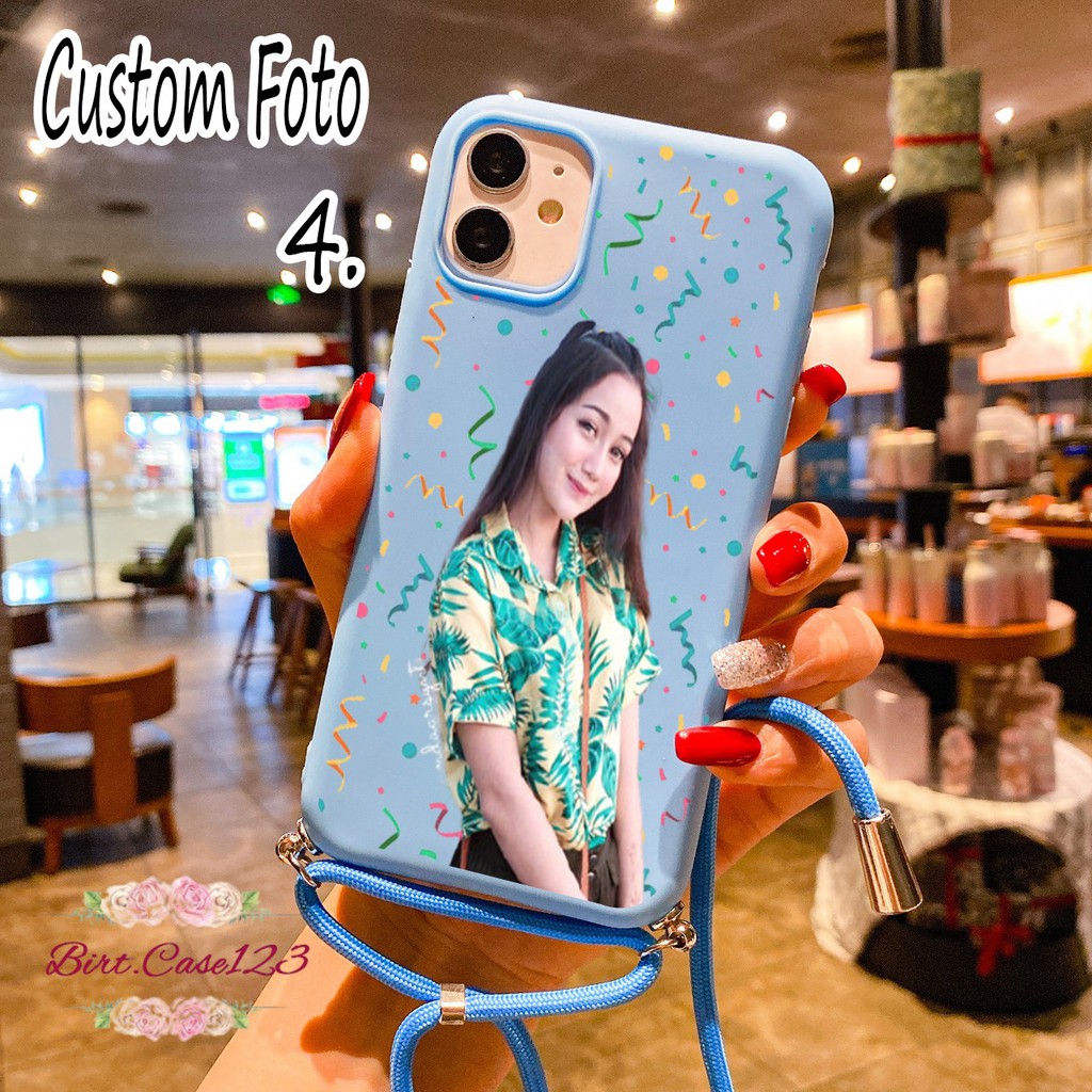 Softcase Custom Slingcase Tali Lanyard Candy Custom Realme X Xt X2 C11 C12 C15 2 Narzo 20 Pro BC3143