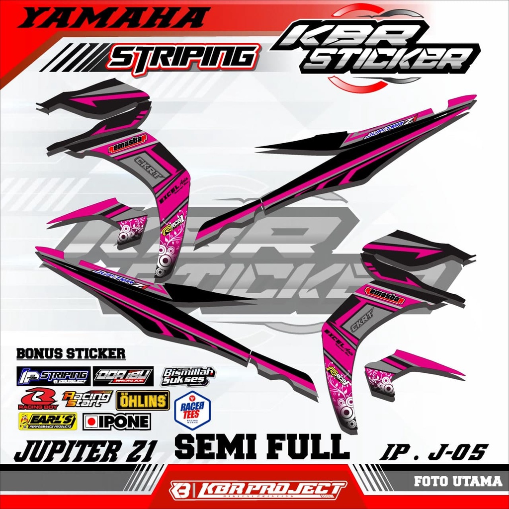 JUPITER Z1 (cod) stiker motor - striping jupiter z1 - motor yamaha - motor – Racing.05